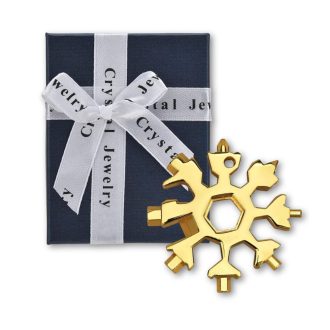   18 v 1 multifunkčný nástroj Snowflake – kľúčenka z nehrdzavejúcej ocele