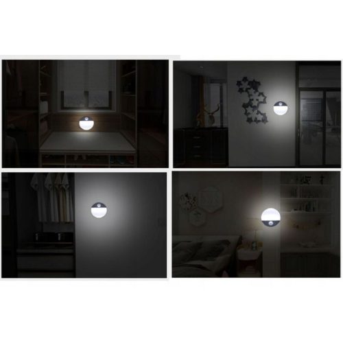 2 ks bezdrôtové LED nočné svetlo so senzorom pohybu – 3000K/6000K, magnetické, USB