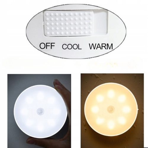 2 ks 16 LED nočné svetlo so senzorom pohybu – USB, žlté svetlo