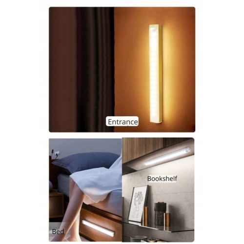 Ansal LED lampa so senzorom pohybu – USB, magnetická, nočné svetlo (2 ks)