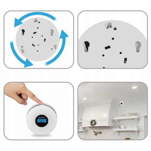 JKD 512COM LCD displej Detektor oxidu uhoľnatého a dymu so zvukovým a svetelným alarmom - 1 ks