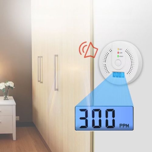 Detektor oxidu uhoľnatého s LCD displejom, detektor CO - 1 ks