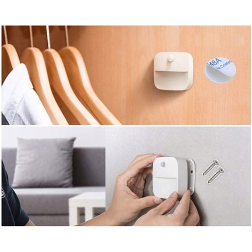 2 ks nástenných LED svietidiel na batérie s pohybovým senzorom – bezdrôtové, PIR senzor