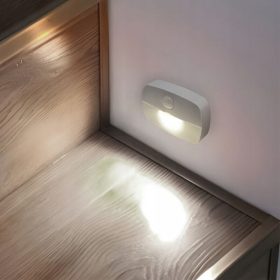   Ansal LED nočné svetlo so senzorom pohybu – bezdrôtové, napájané z batérie, schodiskové svetlo – 2 ks