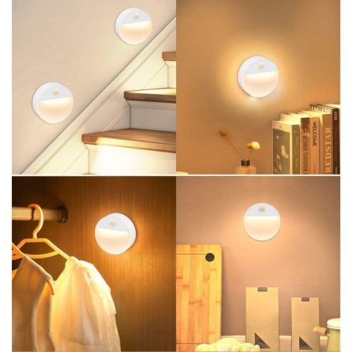 1 ks bezdrôtové LED nočné svetlo – na batérie, sPIR senzorom pohybu, kompaktné osvetlenie