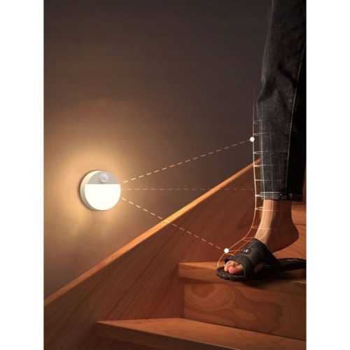 1 ks bezdrôtové LED nočné svetlo – na batérie, sPIR senzorom pohybu, kompaktné osvetlenie