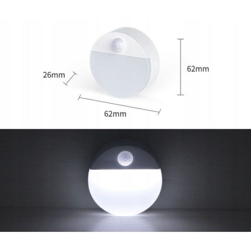 Bezdrôtové LED nočné svetlo so senzorom pohybu