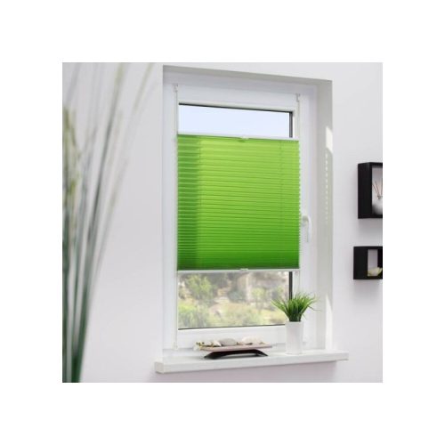 Plisovaná roleta Lichtblick Klemmfix – zelená, 120 x 130 cm
