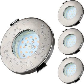   Zapustené stropné LED bodové svietidlo Kambo so 4 ks 6W GU10 žiaroviek