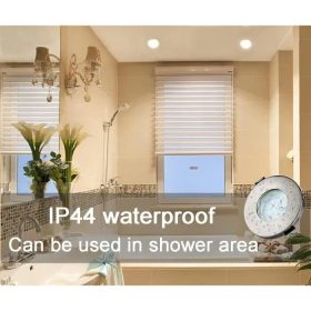   Zapustené stropné LED bodové svietidlo Kambo so 4 ks 6W GU10 žiaroviek