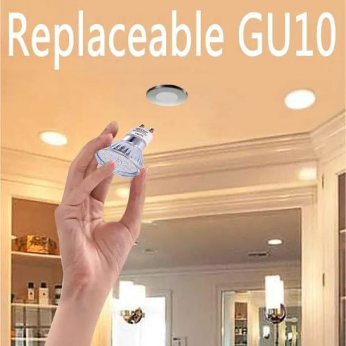 Zapustené stropné LED bodové svietidlo Kambo so 4 ks 6W GU10 žiaroviek