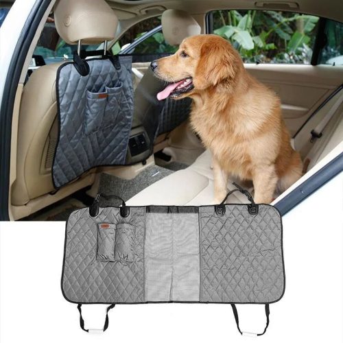Doglemi Ochranná sieť do auta pre psov a mačky, 124 × 46 cm - sivá