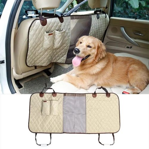 Doglemi Ochranná sieť do auta pre psov a mačky, 124 × 46 cm - béžová