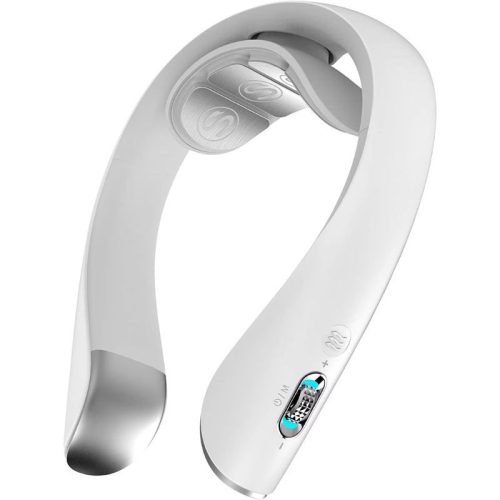 Mikroprúdový masážny prístroj na krk SKG K5 Pro s funkciou vyhrievania – biely
