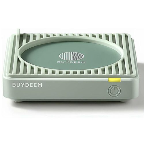 Ohrievač hrnčekov Buydeem Cozy Greenish s 2 teplotami – silikónový, automatické vypnutie – zelený