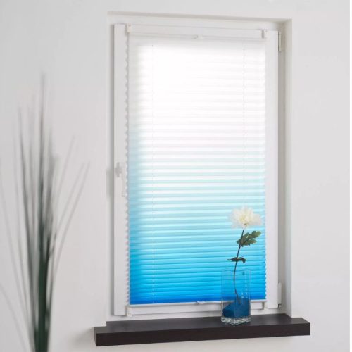 Dizajnová zatemňovacia roleta Blux 120 x 130 cm, modro-biela