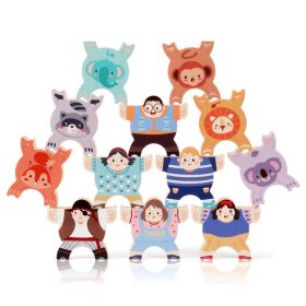 Tumama balančná plastová veža, skladacie kocky