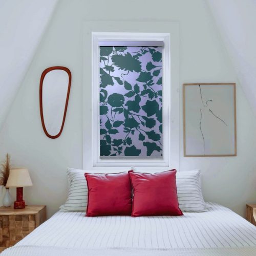 Dizajnová zatemňovacia roleta Blux, 45 x 165 cm - vzor Poison Green