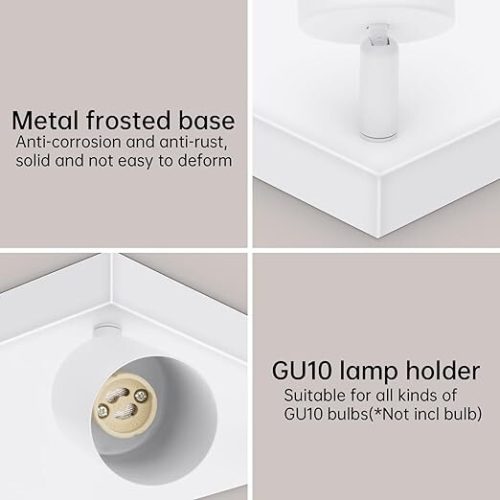 Otočné, nastaviteľné 4-smerné LED stropné športové svetlo Ketom (biele)