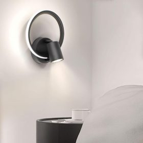 Ketom LED nástenná otočná lampa 4000K 17W - čierna