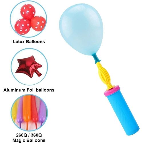 Ručná pumpa na balóny Linsition – 2-dielna sada pumpičiek na nafukovanie balónov na dekorácie a párty