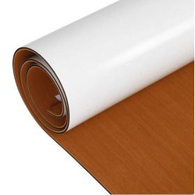   Samolepiaca EVA dlaždica na podlahu pre lode 2400x900x6 mm – svetlohnedý vzor teakového dreva, protišmyková, vodeodolná