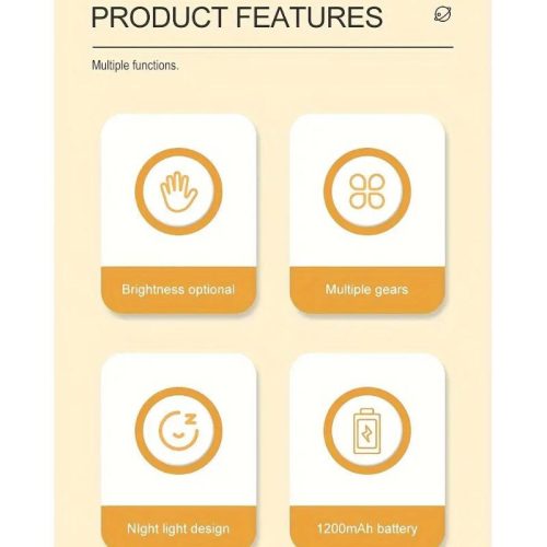 Inteligentné nočné svetlo Astronaut, dotykové ovládanie – nastaviteľný jas, dekorácia