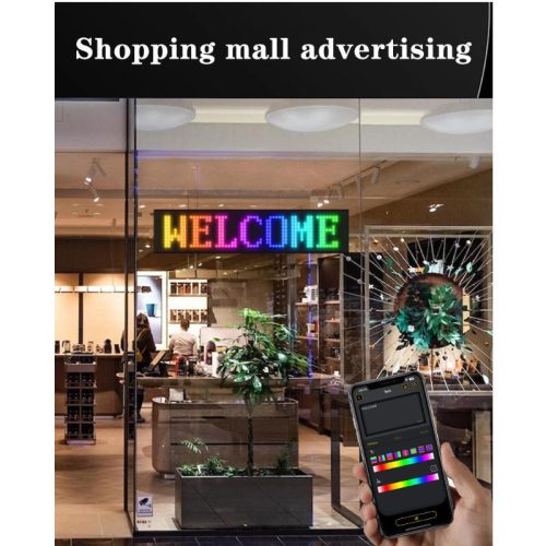 Programovateľná flexibilná doska HomeLEDPro s rozhraním Bluetooth, RGB LED displej - reklamná doska