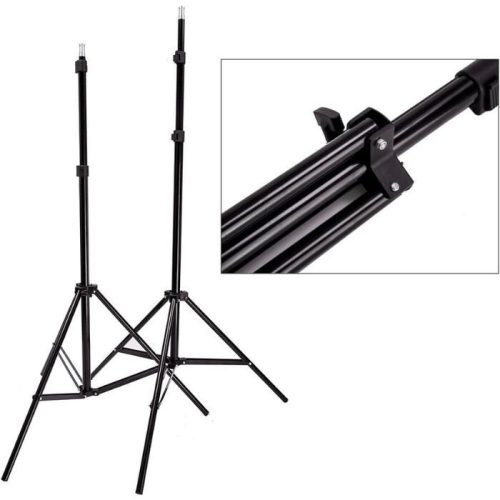 Profesionálna sada pre fotoštúdio Hakutatz – systém štúdiového osvetlenia a pozadia – softbox so stojanmi na osvetlenie – ochranné puzdro v cene