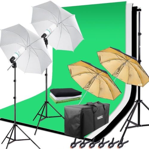 Profesionálna sada na fotenie Hakutatz so systémom osvetlenia a pozadia