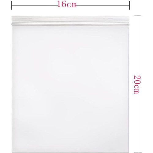 BSHOP Ziplock vrecká 20x16 cm – 100 ks vzduchotesných úložných vreciek