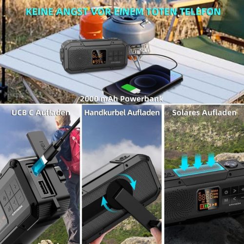 Multifunkčné rádio Kayinow - čierne