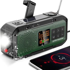 Multifunkčné rádio Kayinow – čierno-zelené