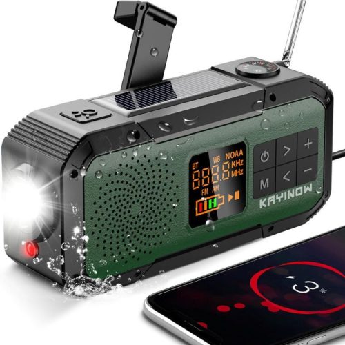 Multifunkčné rádio Kayinow – čierno-zelené
