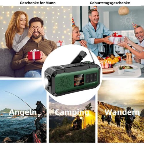 Multifunkčné rádio Kayinow – čierno-zelené