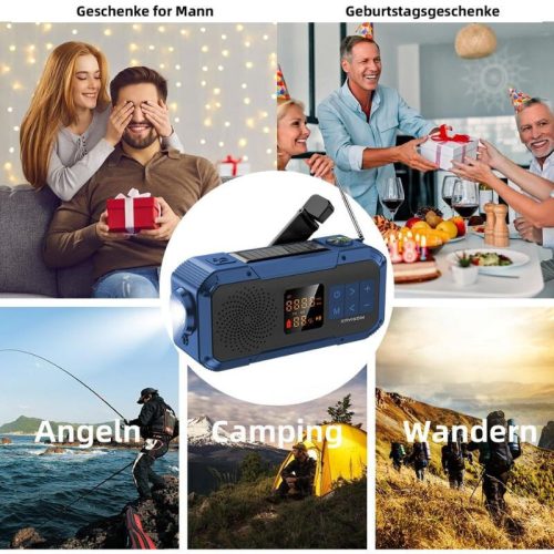 Multifunkčné rádio Kayinow - modro-šedé