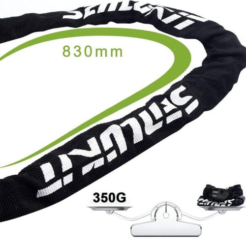 Zámok na bicykel SenluKit s kľúčom – oceľový zámok na bicykel úrovne 5 s ochranou proti krádeži pre vonkajšie použitie