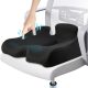 Ergonomický sedací vankúš s pamäťovou penou Benazcap, čierno-sivý