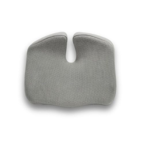 Ortopedický, ergonomicky tvarovaný sedací vankúš z pamäťovej peny Benazcap – sivý