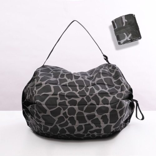 Skladacia nákupná taška BShy (čierny vzor)