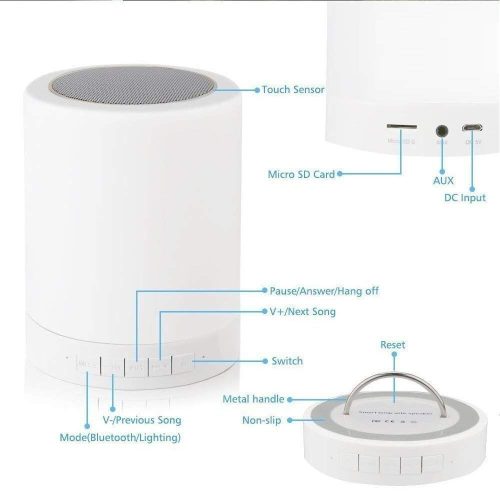 Celrax dotyková lampa a reproduktor