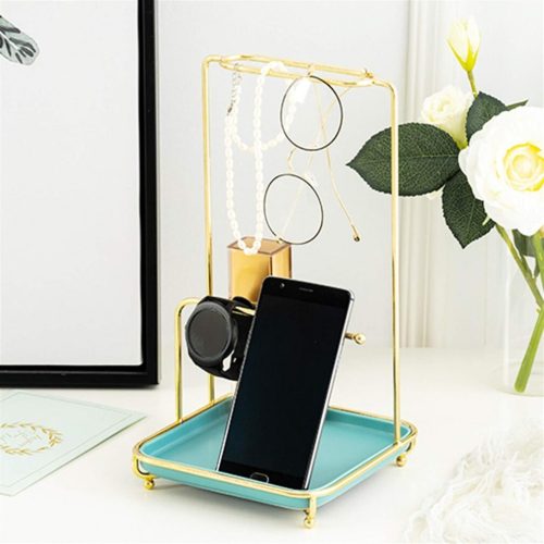 Stolný stojan na šperky 16, 5x 28 cm 2ks (zlato-biely)