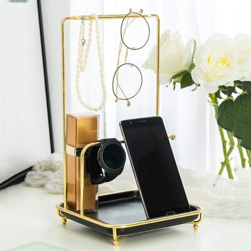 Stolný stojan na šperky 16, 5x 28 cm 2ks (zlato-biely)