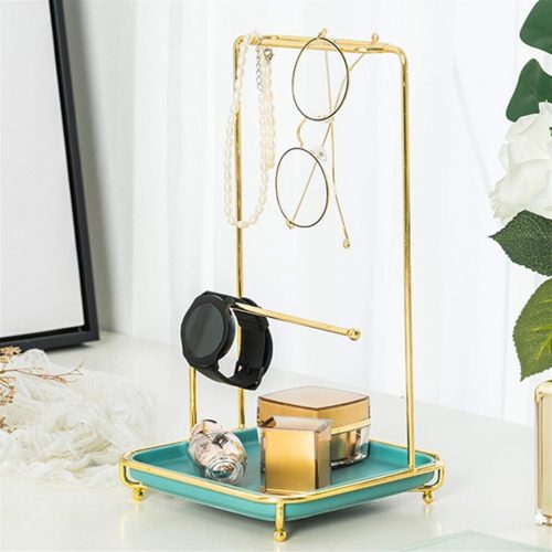 Stolný stojan na šperky 16, 5x 28 cm 2ks (zlato-biely)