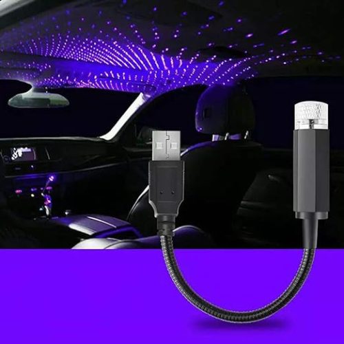 OneLED Mini USB projektor LED svetlo, efekt hviezdnej oblohy, do auta, domova, detskej izby (jednofarebné)
