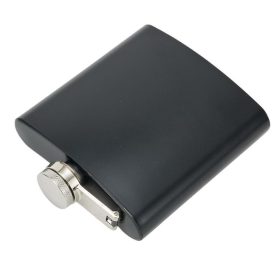   OEM plochá fľaša z nehrdzavejúcej ocele – 250 ml, čierna