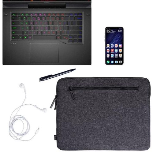 Taška na notebook Eono pre 14-palcové zariadenia – vodotesné, tenké puzdro v tmavosivej farbe