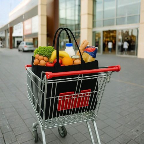 Nákupné tašky z plsti 2 ks (čierne)