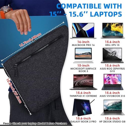 Osobná taška na notebook Eono pre 15,6-palcové notebooky (tmavosivá)