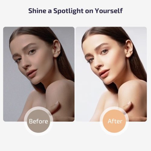 Letscom F-531 25 cm LED kruhové svetlo so stojanom a Bluetooth diaľkovým ovládaním